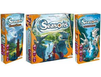Настольная игра Seasons (Сезоны, Времена года) + Seasons: Enchanted Kingdoms (Сезоны: Зачарованные королевства) + Seasons: Path of Destiny (Сезоны: Путь судьбы)